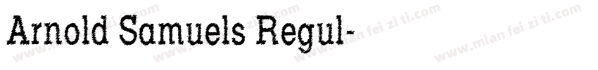 Arnold Samuels Regul字体转换